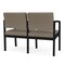 Lesro Lenox 2 Seat Tandem Seating W/ No Center Arm, 43.5 in W 24.5 in L 32 in H LS2101 - alternate 3